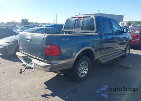 2002 Ford F-150 Lariat/Xlt из США, поврежденный, VIN 1FTRW08L12KB74302